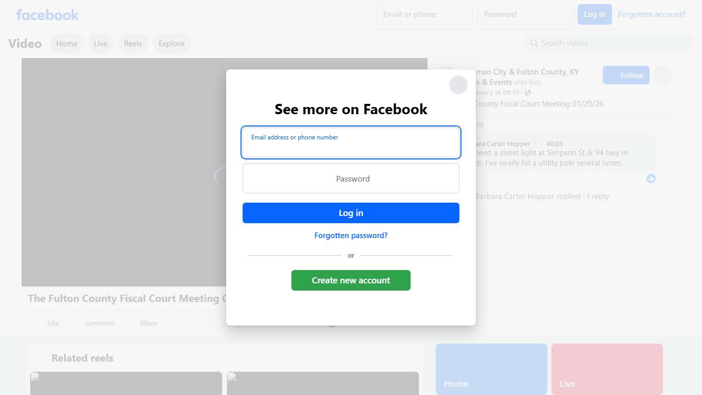 The Fulton County Fiscal Court Meeting 01/20/26 Hickman City & Fulton County, KY News & Events Facebook